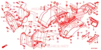 GUARDA LAMAS TRASEIRO para Honda FOURTRAX 420 RANCHER 4X4 AT IRS EPS ESP 2020