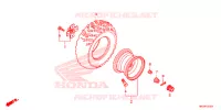 RODA TRASEIRA para Honda FOURTRAX 420 RANCHER 4X4 AT IRS EPS ESP 2020