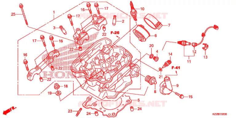 CABECA MOTOR Honda MOTO 250 CRF 2015  CRF250LF_TH
