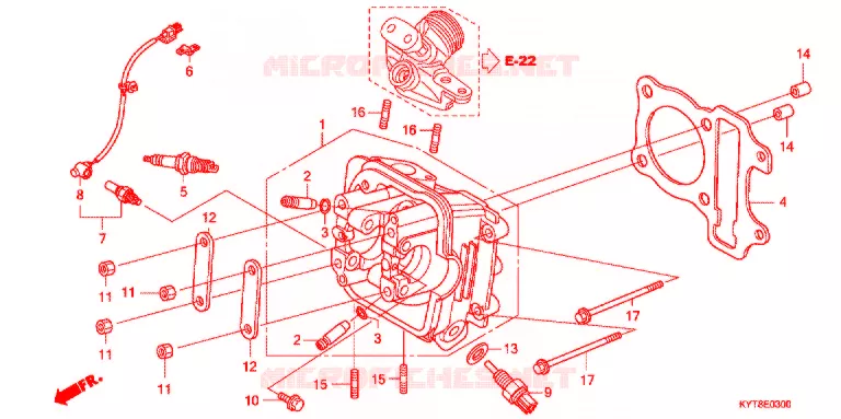 CABECA MOTOR Honda SCOOTER 110 SCOOPY 2012  ACD110SFC