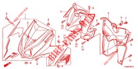 TAMPA FRENTE (ANC1109,ACB110A/B) para Honda CLICK 110 I 2011