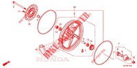 RODA FRENTE para Honda DASH 125, Rear brake disk 2021