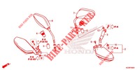 ESPELHO   PROTECAO DAS MAOS LADO para Honda CRF 250 RALLYE ABS 2019