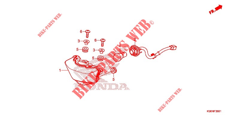 LUZ TRASEIRA (FS150FL) para Honda RS 150 R V4 2020