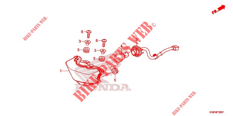 LUZ TRASEIRA (FS150FL) para Honda RS 150 R V4 2021