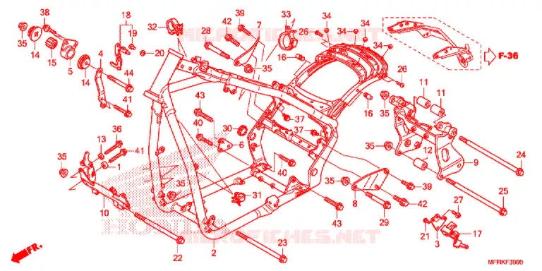 CORPO QUADRO Honda MOTO 1300 VT 2020  VT1300CXAL