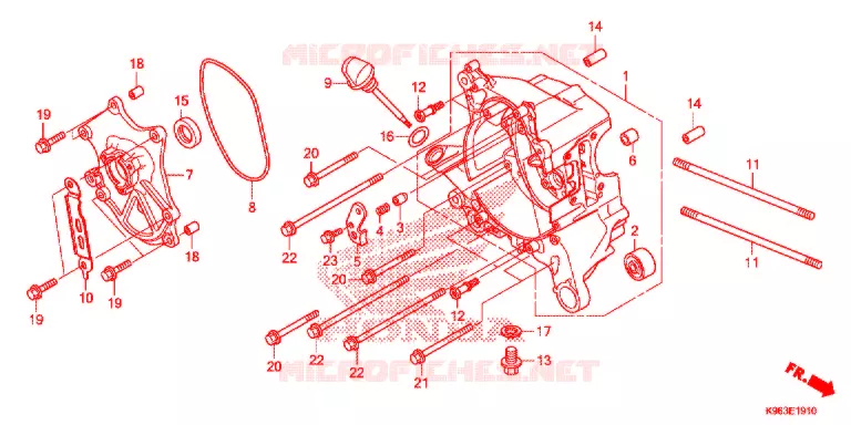 CARTER DIREITO Honda SCOOTER 125 PCX 2021  WW125L