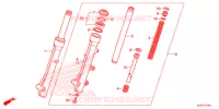 FORQUILHA FRENTE para Honda CLICK 125 I RACING 2014