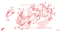 TAMPA FRENTE para Honda CLICK 125 I RACING 2014