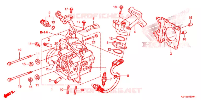 CABECA MOTOR Honda SCOOTER 125 CLICK 2014  ACB125BE