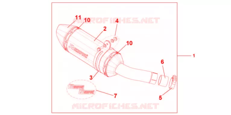 SILENCIADOR DE TITÂNIO Honda MOTO 600 HORNET 2011  CB600FB