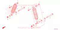 AMORTECEDOR TRASEIRO  para Honda FOURTRAX 420 RANCHER 4X4 AT IRS EPS ESP 2021