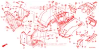 GUARDA LAMAS TRASEIRO  para Honda FOURTRAX 420 RANCHER 4X4 AT IRS EPS ESP 2021
