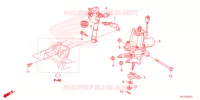 VEIO DIRECCAO  para Honda FOURTRAX 420 RANCHER 4X4 AT IRS EPS ESP 2021