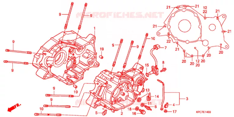 CARTER   Honda MOTO 125 VARADERO 2012  XL125VB