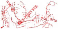 MANETE/INTERRUPTOR/CABO (CBR125RW7/RW9/RWA) para Honda CBR 125 2008