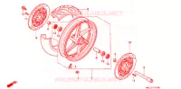 RODA FRENTE  para Honda CBR 600 50HP 1997
