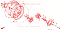 RODA TRASEIRA  para Honda CBR 600 50HP 1997