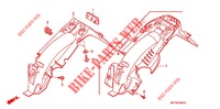 GUARDA LAMAS TRASEIRO (2) para Honda XRM 125 SPOKED WHEELS, REAR BRAKE DRUM 2010