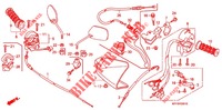 INTERRUPTOR/CABO/RETROVISOR (2) para Honda XRM 125 SPOKED WHEELS, REAR BRAKE DRUM 2010