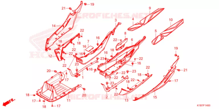 DEGRAU PISO  Honda SCOOTER 350 FORZA 2021  NSS350AM