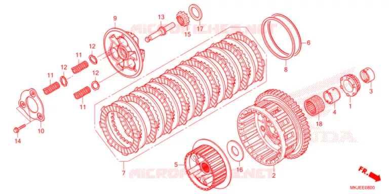 EMBRAIAGEM  Honda MOTO 1000 CB 2022  CB1000RAM_BE