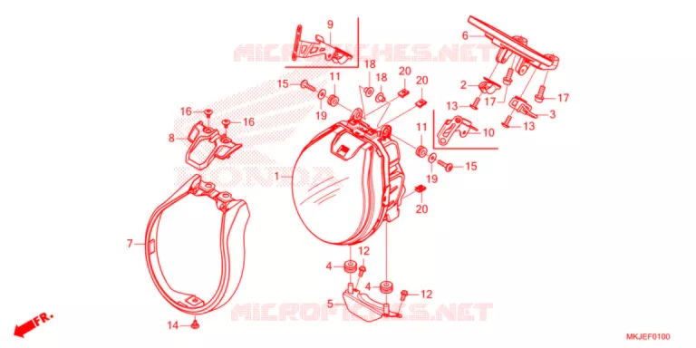 FAROL  Honda MOTO 1000 CB 2021  CB1000RAM_BE