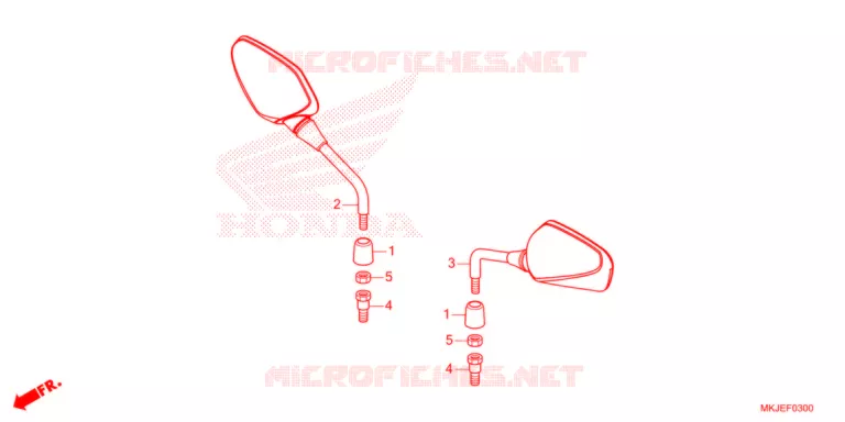 RETROVISOR   Honda MOTO 1000 CB 2021  CB1000RAM_BE