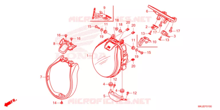 FAROL  Honda MOTO 1000 CB 2022  CB1000RAM