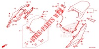BANCO/CARENAGEM TRASEIRA  para Honda CB 650 R 35KW -3ED- 2021