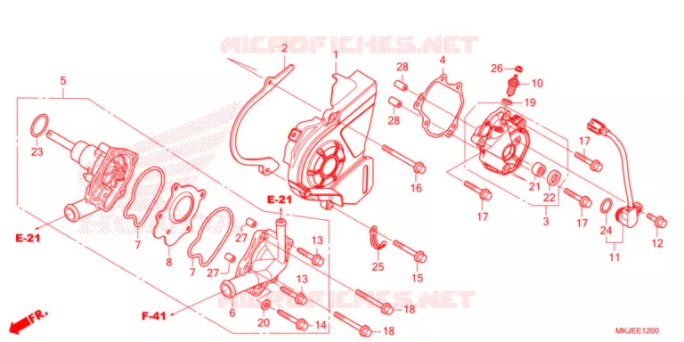 BOMBA AGUA  Honda MOTO 1000 CB 2021  CB1000RAM