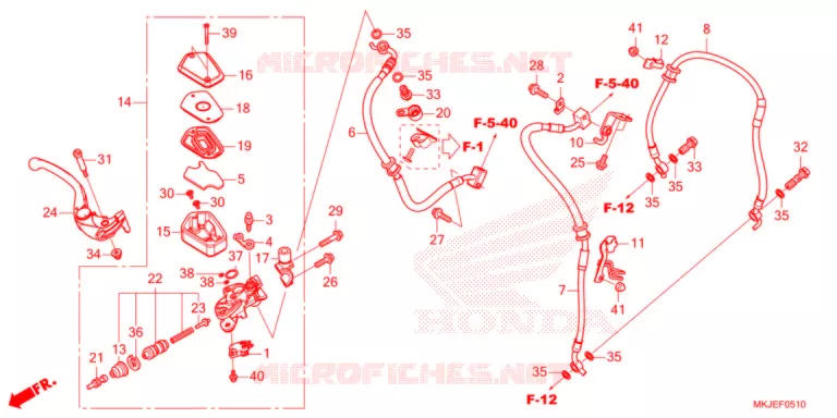 PRINCIPAL DO FREIO DIANTEIRO CILINDRO   Honda MOTO 1000 CB 2021  CB1000RAM