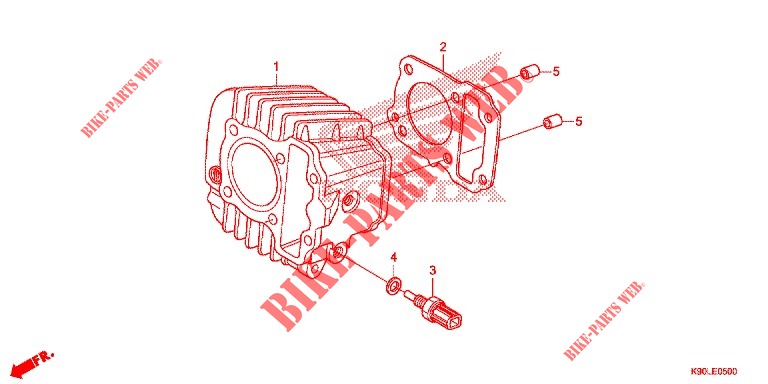 CILINDRO  para Honda WAVE 110 RSX Vành nan hoa phanh đĩa 2021