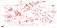     COUVERCLE LATERAL/COMMUTATEUR COMBINE para Honda REBEL 1100 2021