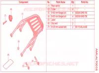 PORTADOR TRASEIRO para Honda REBEL 1100 2021