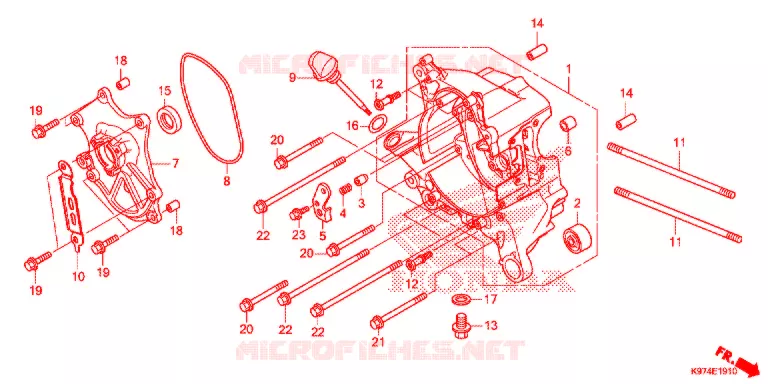 CARTER DIREITO  Honda SCOOTER 150 PCX 2020  WW150AL