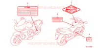 ETIQUETA CUIDADO   para Honda 700 DN01 2008