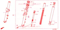 FORQUILHA FRENTE  para Honda 700 DN01 2008