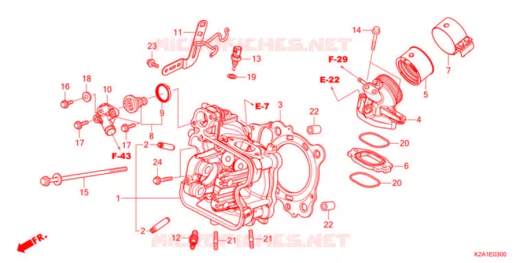 CABECA MOTOR   Honda SCOOTER 250 FORZA 2021  NSS250AM