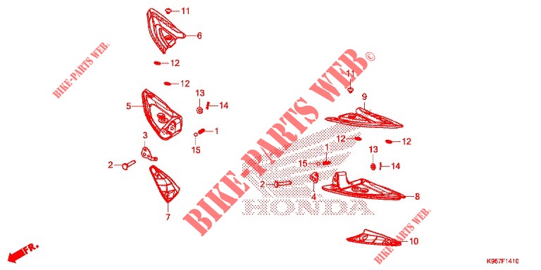 POUSA PES para Honda PCX 125 2019 2018
