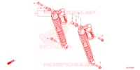 AMORTECEDOR TRASEIRO para Honda ADV 350 HSVCS WITH TOP CASE 2022