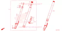 FORQUILHA FRENTE para Honda ADV 350 HSVCS WITH TOP CASE 2022