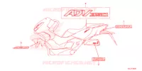 MARCA para Honda ADV 350 HSVCS WITH TOP CASE 2022