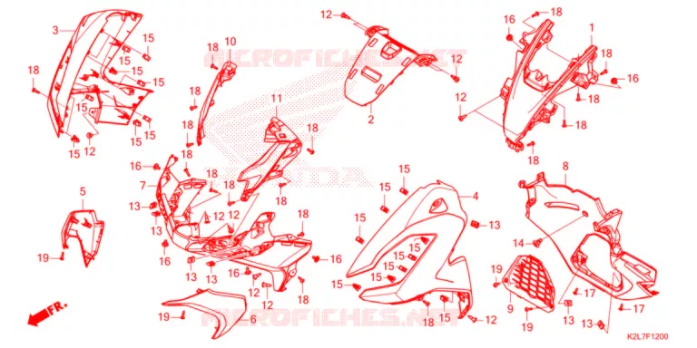 CARENAGEM FRONTAL Honda SCOOTER 350 ADV 2022  ADV350AN