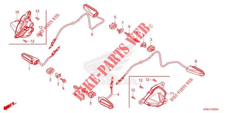 PISCA para Honda WINNER 150 V3 Race 2021