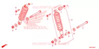 AMORTECEDOR TRASEIRO para Honda FOURTRAX 520 FOREMAN RUBICON 4X4 EPS 2021