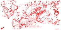 GUARDA LAMAS TRASEIRO para Honda FOURTRAX 520 FOREMAN RUBICON 4X4 EPS 2021
