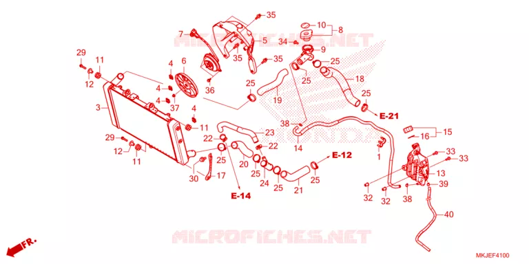 RADIADOR Honda MOTO 1000 CB 2023  CB1000RAP