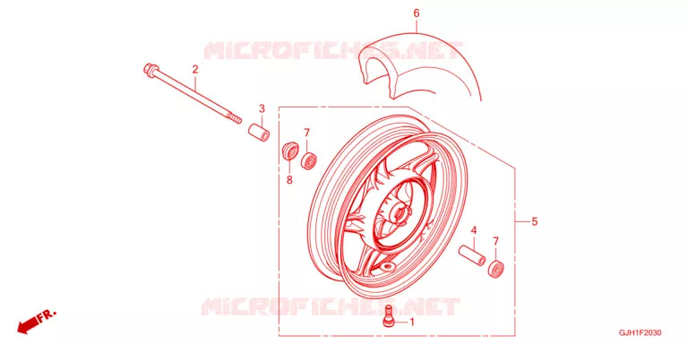 RODA FRENTE Honda SCOOTER electric GYRO 2022  EVG2M