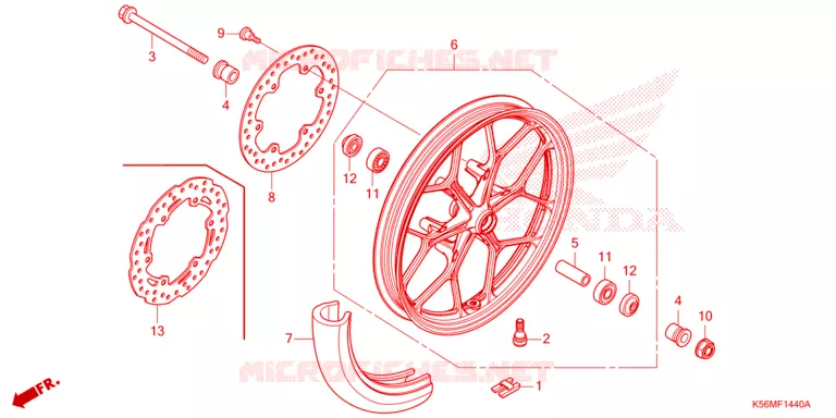 RODA FRENTE Honda MOTO 150 RS 2022  FS150FN_4MA